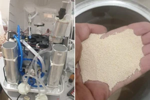 De ce sita moleculară de litiu se transformă în pulbere?
